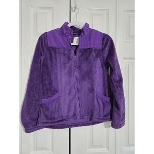 1989 place xl 14 girls purple fleece zip up sweater
